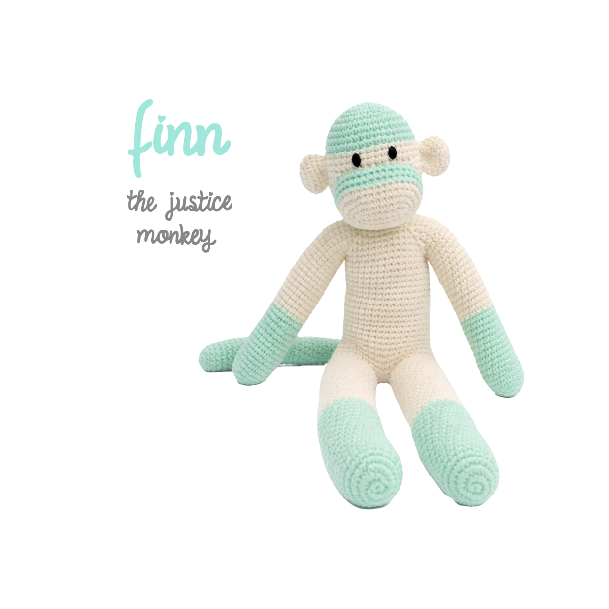 Finn the Justice Crochet Monkey
